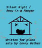 A Silent Night Away in a Manger piano sheet music cover